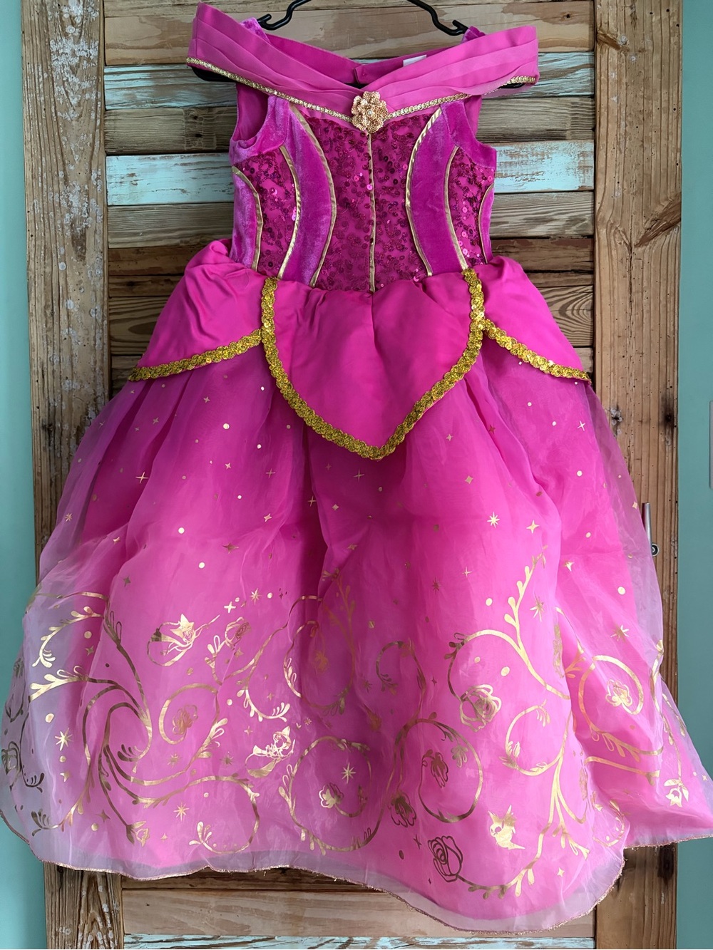 Disney Aurora Bibbidi Bobbidi Boutique Deluxe Princess Dress 7/8 Halloween